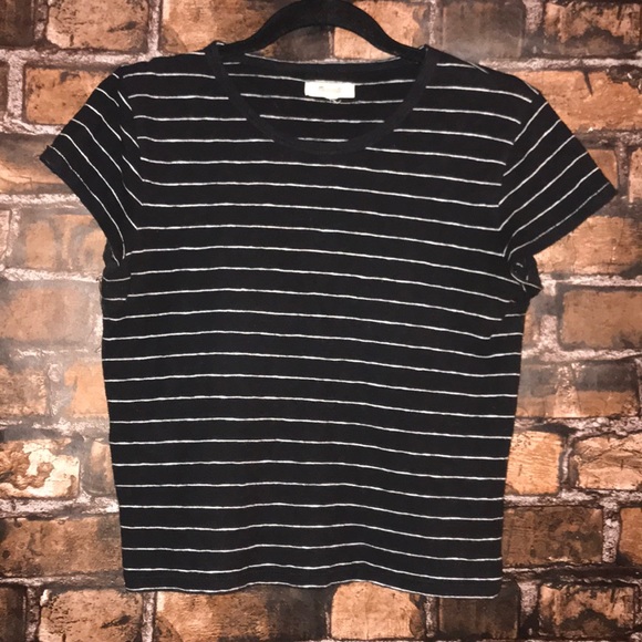 Madewell Tops - Madewell stripe short sleeve shirt